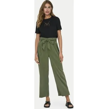 Dámské kalhoty ONLY Kalhoty z materiálu Marsa 15269628 Zelená Flared Fit S