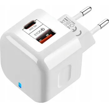 RYCHLÁ SÍŤOVÁ NABÍJEČKA QC 3.0 PD 20W PRO TELEFON + KABEL USB-C LIGHTNING