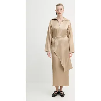 Dámské šaty Šaty Nanushka COLTER NW25RSDR02672 béžová 80X, vel. S