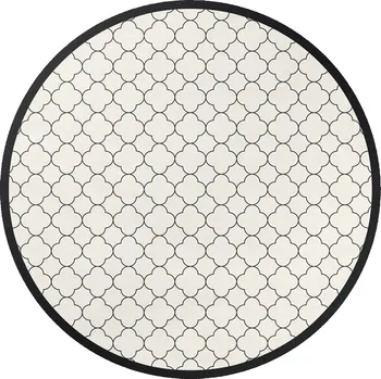 Koberec Moderní Kulatý Koberec <span data-type="glossary">Koberec</span> Rozměr ⌀ 70 cm Elegantní dekorativní vzor