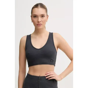 Top Calvin Klein Jeans šedá barva, J20J225246 90X, vel. XS
