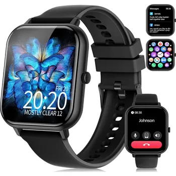 Chytré hodinky YOBOSSY Inteligentné hodinky Android/iOS (Černé)