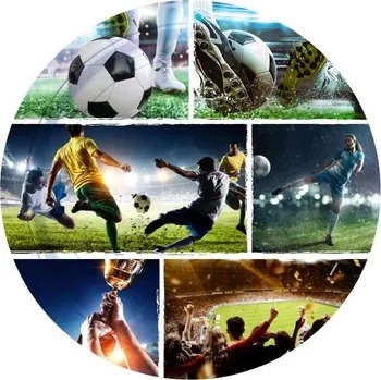 Party nádobí Papírové talířky Fotbalový míč 23cm 8ks Narozeniny