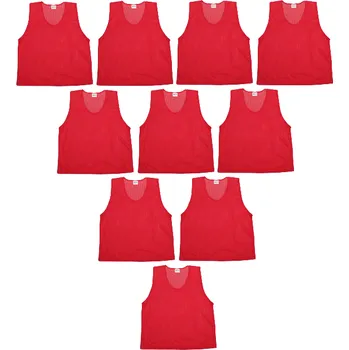 10x rozlišovací dres ( rozlišovák ) červená (164)