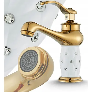 Vodovodní baterie Stojánková umyvadlová baterie Ari Aristo zlatá