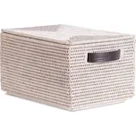 Decor Walther, Dóza na potraviny Basket ratanová s víkem světle béžová - Formadore