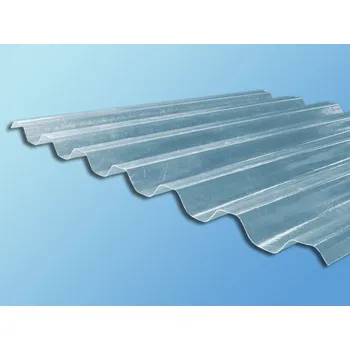 Polykarbonátová deska ELYPLAST ELYPLAST Sklolaminát pro prosvětlení trapézových plechů 182/40, čirá, 935 x 4000mm, tl.1mm , 2xUV389