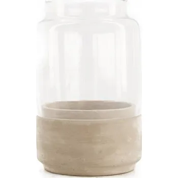 Dóza na potraviny Skleněná dóza s betonovým dnem 16,5 cm