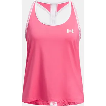Dívčí tričko Dívčí tílko Under Armour Tech Knockout Tank 1363374-672 Růžová YMD