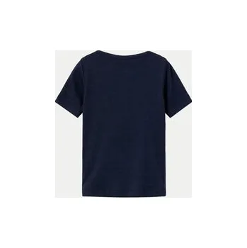 Pánské tričko NAME IT T-Shirt 13203743 Tmavomodrá Regular Fit 116