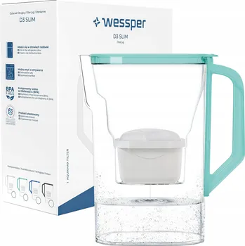 Filtrační konvice Filtrační konvice Wessper D3 SLIM 2,7 l zelená