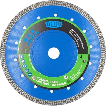Řezný kotouč Diamantový řezný kotouč na dlažbu, mramor DCT Premium 200x22,23x1,6x10mm Tyrolit