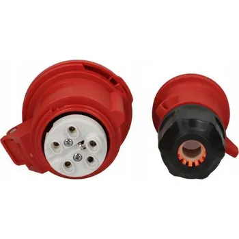 Elektrická zásuvka Elektrická Zásuvka přenosná podlahová Spamel červená