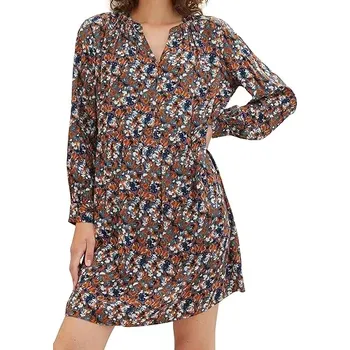 Dámské šaty Tom Tailor viskózové šaty (Dámské pestrobarevné šaty značky Tom Tailor)