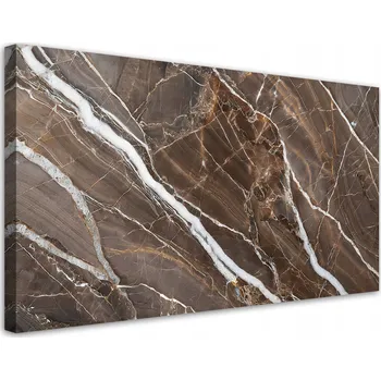 Obraz Obraz na plátně, Hnědý Mramor Abstrakce 100x50