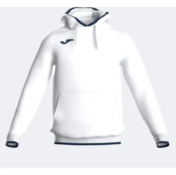 Pánská mikina Mikina s kapucí Joma Combi Premium bílá/černá (3XL)