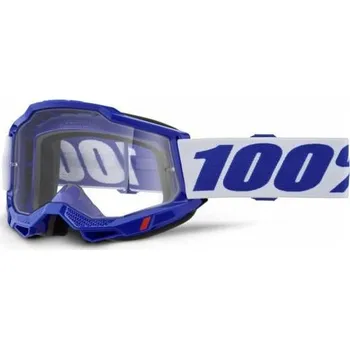 Motocyklové brýle ACCURI 2, 100% brýle modré, čiré plexi