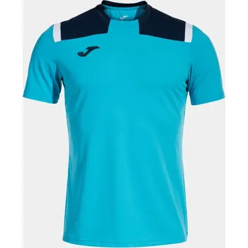 Pánské tričko Tričko Joma Toledo černá/tyrkysová (S)