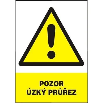 Pozor - úzký průřez 210x297 mm - plast