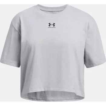 Dívčí tričko Dívčí tričko Under Armour UA Rival SS 1389755-011 Šedá YLG