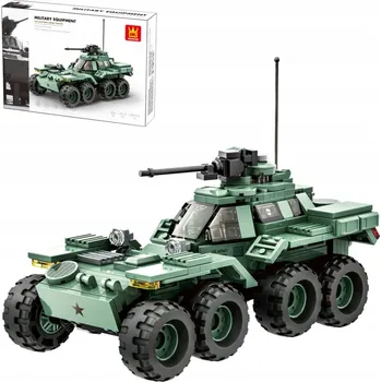 ostatní stavebnice Stavebnice Wange 3514 - Vojenské průzkumné vozidlo XM808 339 dílů