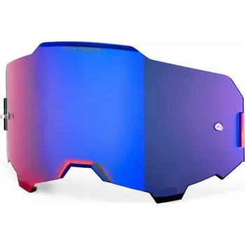 Motocyklové brýle Plexi ARMEGA, 100% (HIPER modré chromové, Anti-fog)