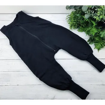 Spací pytel pro miminko Kulišárny Mušelínový spací pytel s nohavicemi BLACK VELIKOST: 2-4 ROKY, TOG: TOG 1.0 celoroční