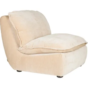 Křeslo Béžové čalouněné lounge křeslo DUTCHBONE RADLEY