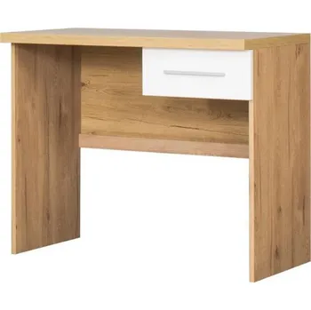 Psací stůl Kancelářský stůl PANAMA, PA31 BI/DSC, v dubu/bílý lesk, 94 x 79 x 49 cm