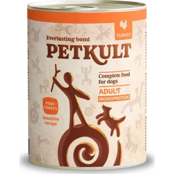 Krmivo pro psa Petkult Dog konzerva Monoprotein Sensitive Turkey 800g