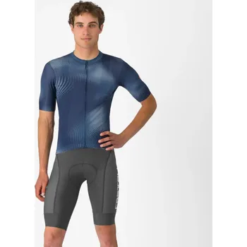 Cyklistické kalhoty CASTELLI Cyklistické kalhoty krátké s laclem - COMPETIZIONE 2 KIT - šedá M