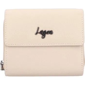 Peněženka Dámská kožená peněženka Lagen Ellen - krémová
