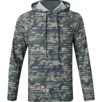 Pánské tričko Pinewood Pánské lovecké tričko Air Vent Hoodie Velikost: XL Green Camou