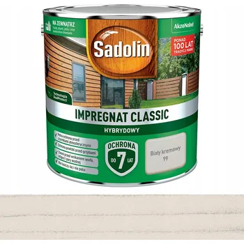Vrták Impregnace na dřevo Sadolin Classic hybridní vzorek Bílý krémový 100ml