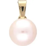 Přívěsek ze žlutého zlata s perlou