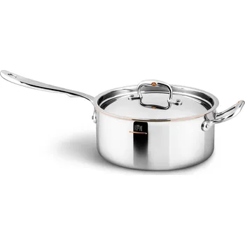 Hrnec Rendlík CON CUORE 22 cm, stříbrná, měď, Ruffoni