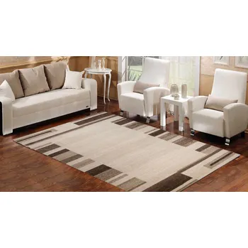 Koberec Kusový koberec Ostrava - moderna 1 - béžový Rozměr koberce: 80x150 cm