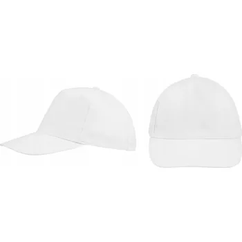 Kšiltovka KŠILTOVKA Baseballová BAVLNA 5-panelová SOL'S 88119 BÍLÁ
