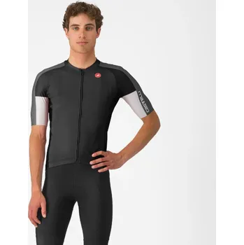 cyklistický dres CASTELLI Cyklistický dres s krátkým rukávem - ENTRATA 6 - antracitová