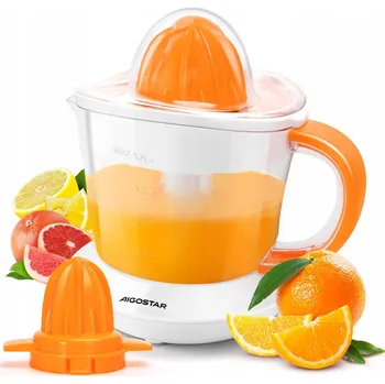 Odšťavňovač Elektrický odšťavňovač na citrusy 40W, oranžový - lis na ovoce pro přípravu šťávy