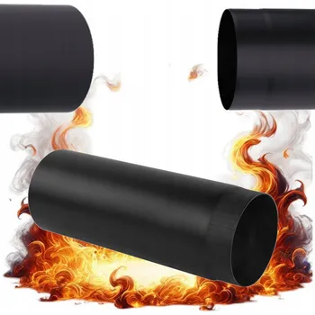 Krbová kamna TRUBKA ČERNÁ FI 160 0,5 M PRO KRBOVÁ KAMNA KOZY BENZÍNOVÁ OCELOVÁ