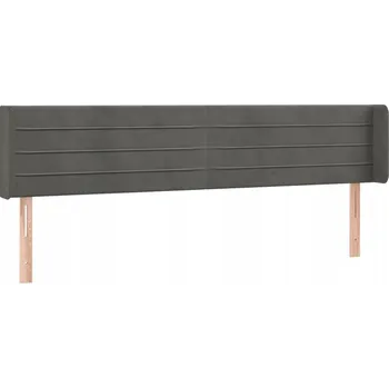 Čelo postele samet tmavě šedá 163x78/88 cm