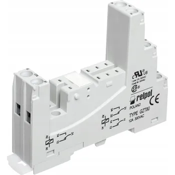 Elektrická zásuvka Patice relé Zásuvka GZT80 - šedá Relpol