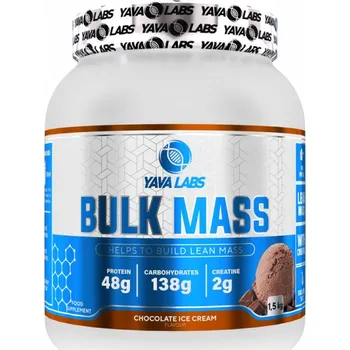 Fitness strava YAVALABS Bulk Mass 1,5 kg čokoládová zmrzlina