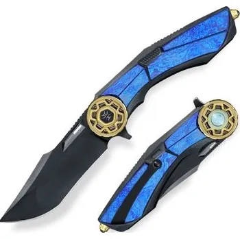 Kuchyňský nůž KH Knives Storm nůž zavírací DLC, CPM-S90V Timascus + doprava zdarma!