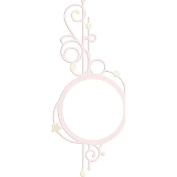 Řezačka papíru DP Craft Vyřezávací šablona vintage ozdobný kruh