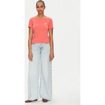 Dámské tričko ONLY T-Shirt Kita 15244714 Růžová Regular Fit XS