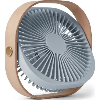 Domácí ventilátor Printworks, Ventilátor Fantastic s rámem ze dřeva modrý - Formadore