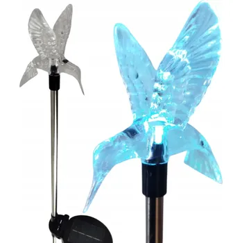 Venkovní osvětlení SOLÁRNÍ LAMPA LED ZAPICHOVACÍ SVĚTLO KOLIBŘÍK DEKORACE ZAHRADA TERASA OZDOBA PTÁK