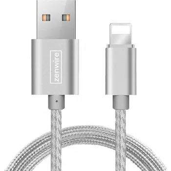 Datový kabel Kabel Zenwire USB - Apple Lightning 1,5 m stříbrný